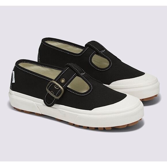 VANS off the wall Mary Jane black shoes sneakers women’s 8.5 new - Picture 1 of 7